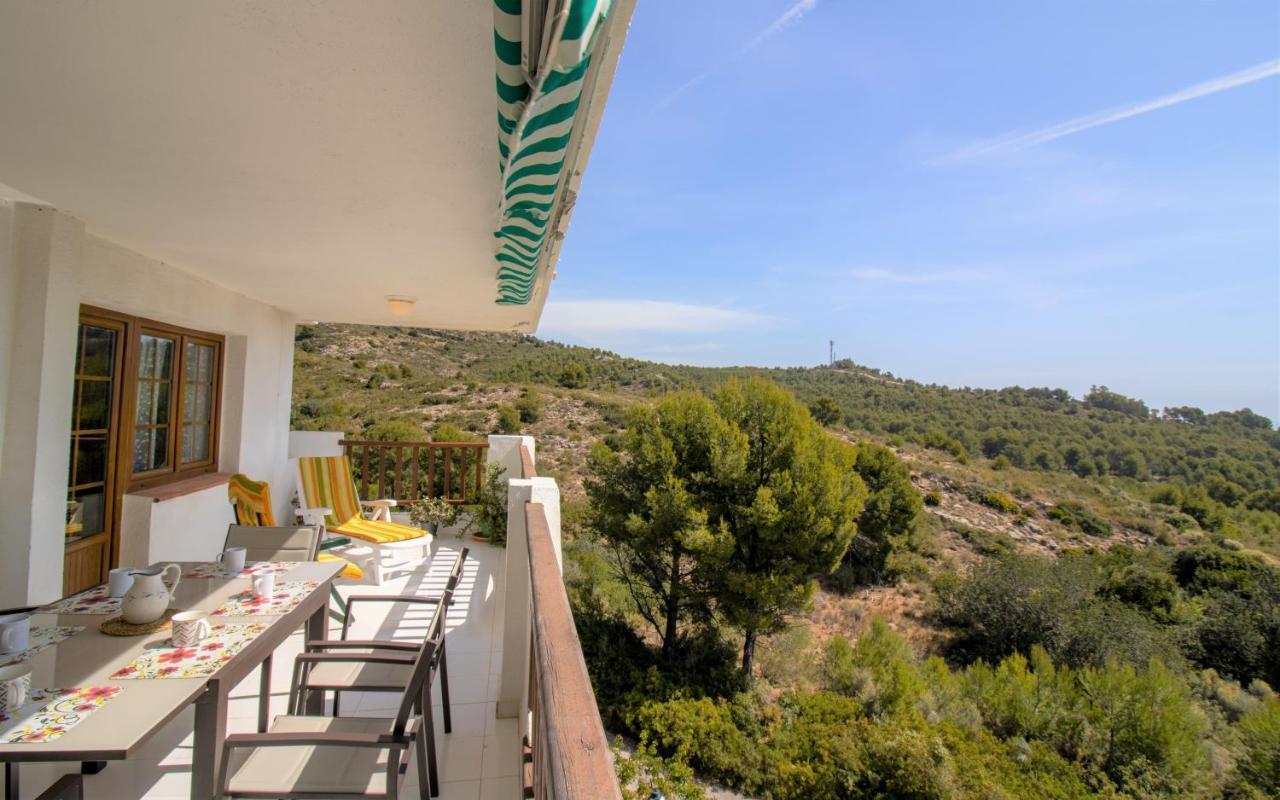 Terraza Con Vistas Espectaculares - Haciendas Albert Villas Alcossebre Luaran gambar